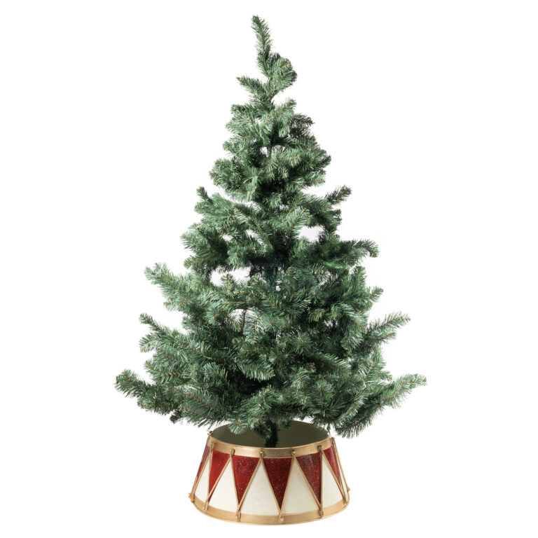 Eksklusiv Skjuler til Juletræsfod – vinrød